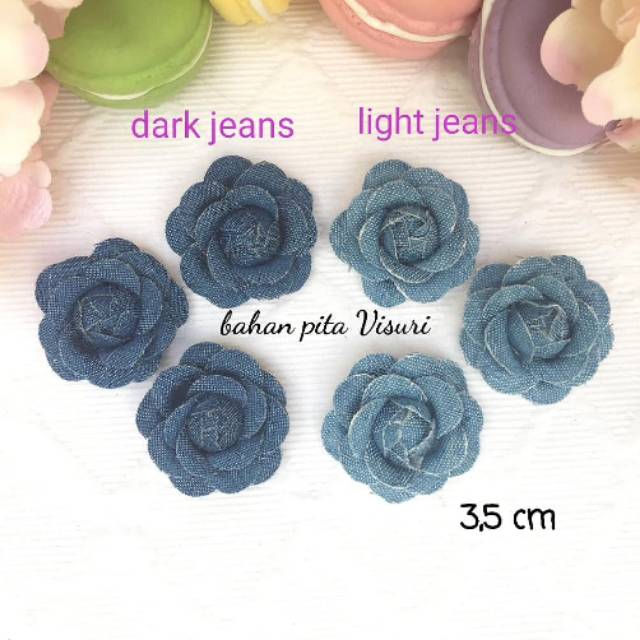 Bunga Rose Kecil Jeans