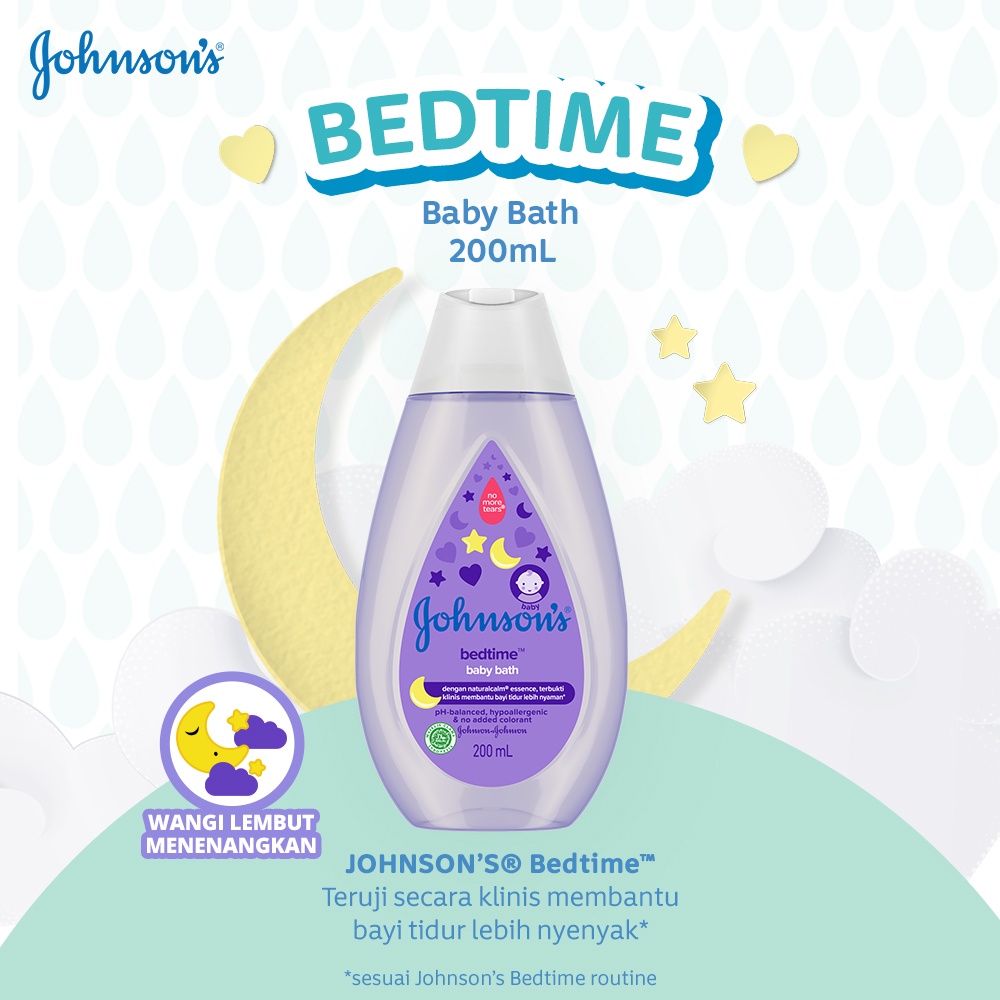 JOHNSON'S Bedtime Hair &amp; Body Baby Bath - Sabun Bayi 2in1 200ml