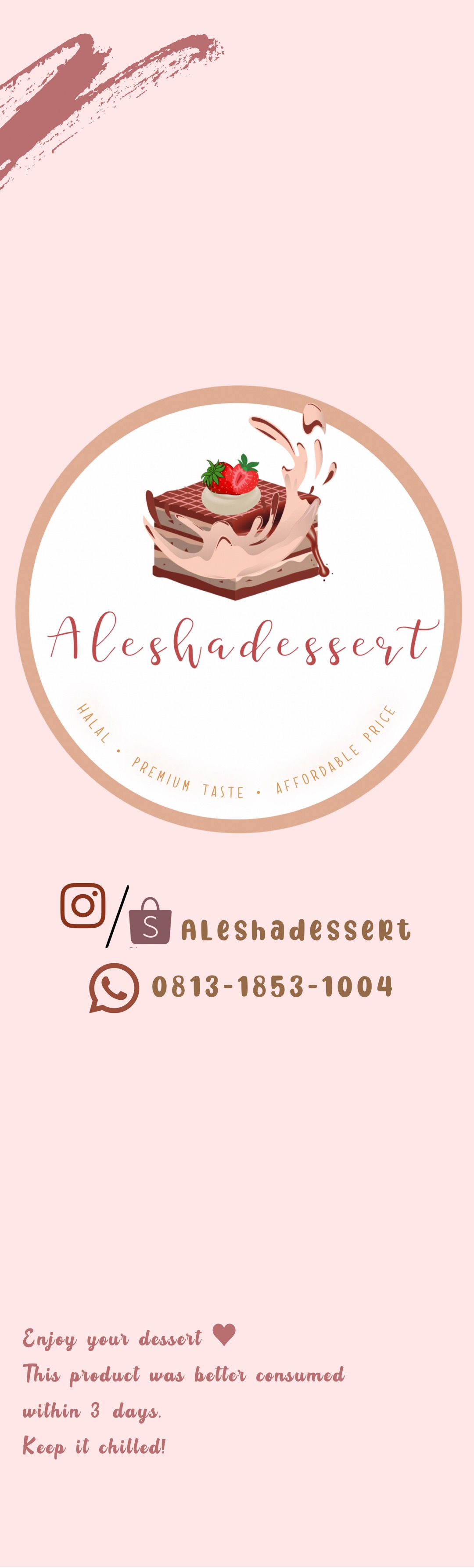 Cetak Stiker Bahan Cromo 5x16,5 Cm