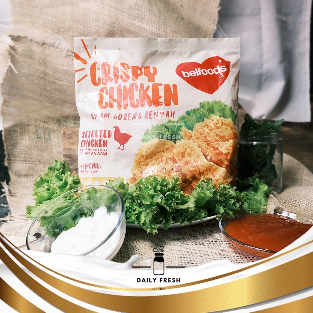 Jual BELFOODS CRISPY CHICKEN 500 GRAM AYAM GORENG RENYAH DENGAN TEPUNG BUMBU Shopee Indonesia