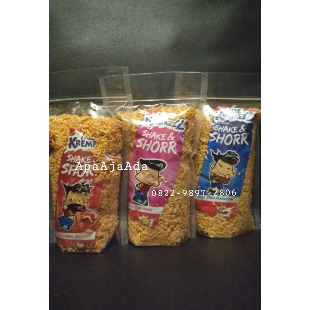 

Mie Kremez Shorr Re-Packing 175Gram | Snack Original Kiloan - Balado Asli!