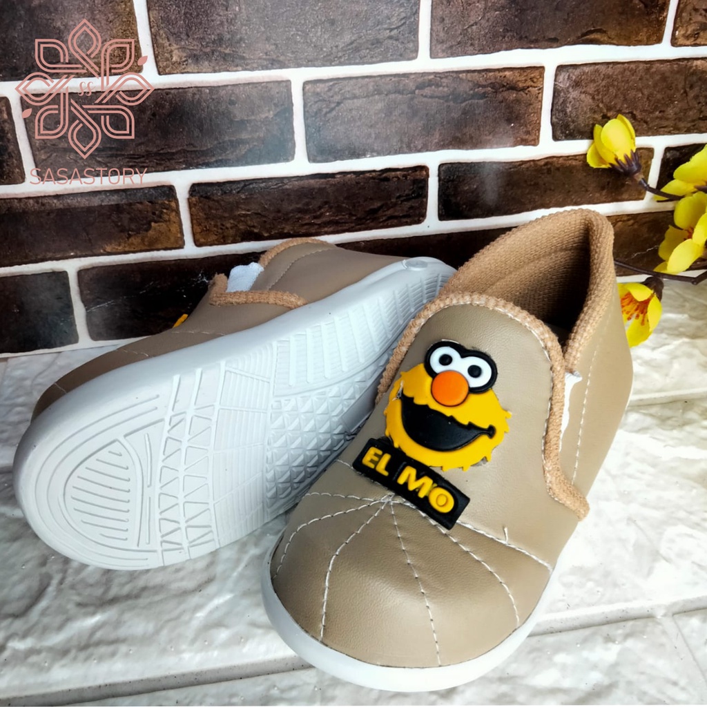 [TAMAN SEPATUKU] SEPATU ANAK SNEAKER ELMO BUNYI UNTUK USIA 1 2 TAHUN CAX43