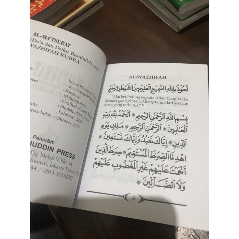 AL-Ma’tsurat wazhifah kubra doa &amp; dzikir rusulullah saw pagi dan petang