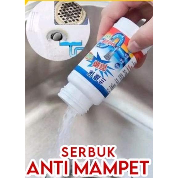 SERBUK AJAIB TOILET WC WASTAFEL ANTI MAMPET /OBAT PEMBERSIH PENGHANCUR SUMBATAN SALURAN AIR PIPA