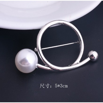 {Lav - F490} Mutiara Bros Korea Berlian / Bros Pin Pearl / Brooch Mutiara Wanita / Aksesoris Fashion-F490 B10