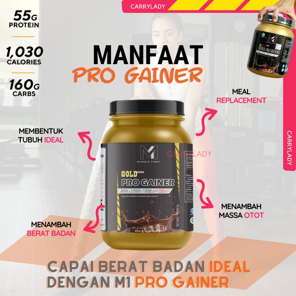 [PROMO] M1 Muscle First Gold Pro Mass Gainer 2 Lbs 2lbs Penambah Berat Badan Progainer Evomass MuscleFirst