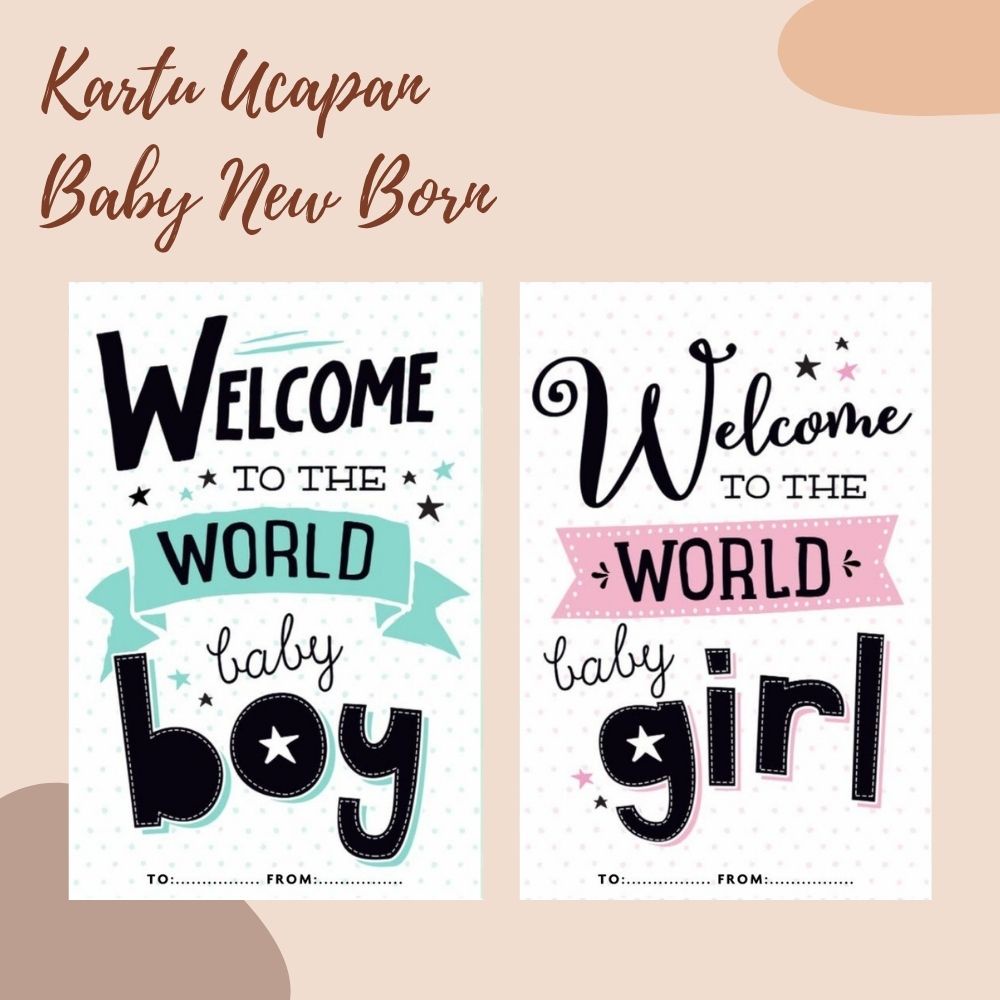 THANKS CARD KARTU UCAPAN BABY NEW BORN  BAYI BARU LAHIR part 3 by Gioshi.Store
