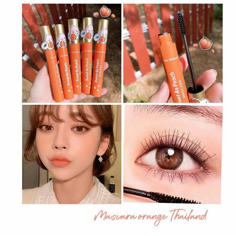 MASCARA Thailand Maskara Peach Maskara Waterproof Kosmetik Mata Make Up