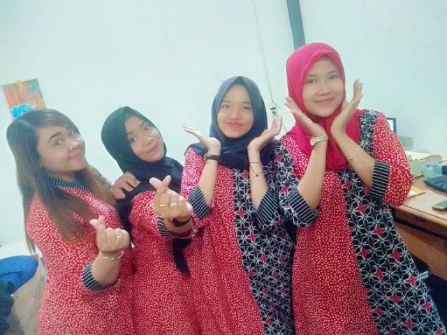 Tunik Kawung Picisan Tunik Batik Kerja Tunic Batik Modern Seragam Batik