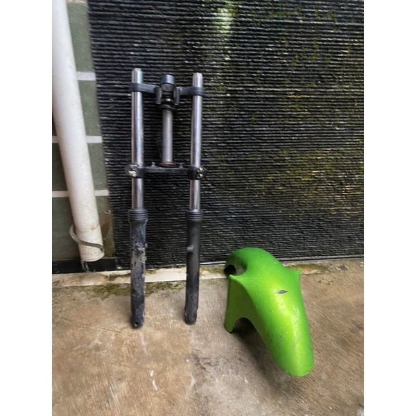 shock depan set spakbor depan ninja RR original copotan