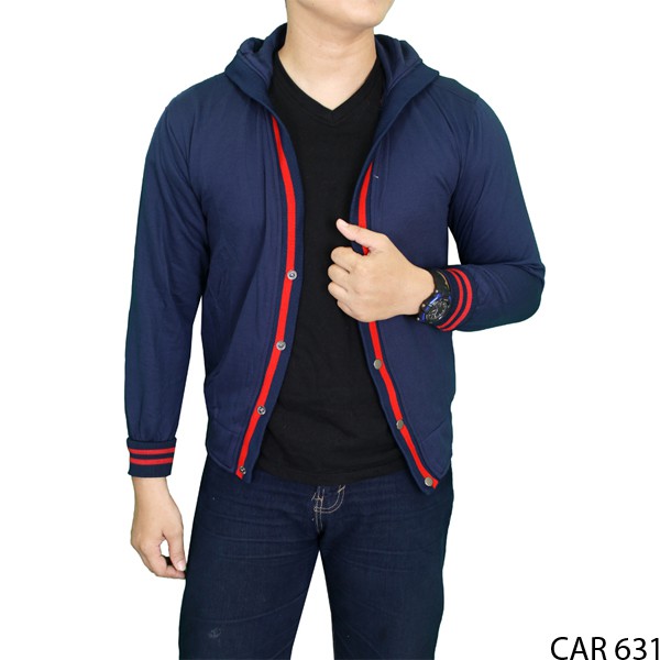 Cardigan Pria Modis Fleece Dongker – CAR 631