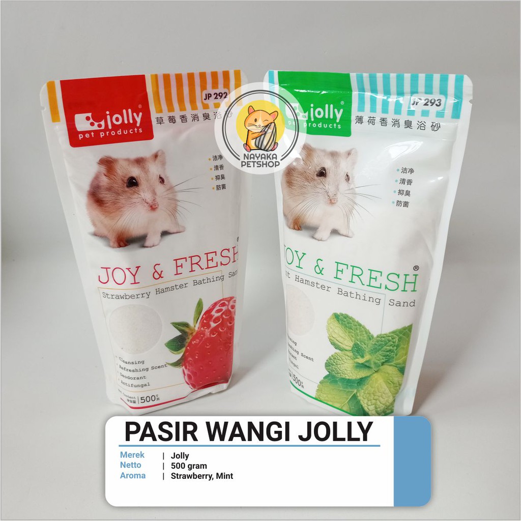 Jolly Bathing Sand 500 gr Pasir Mandi Wangi Hewan Hamster