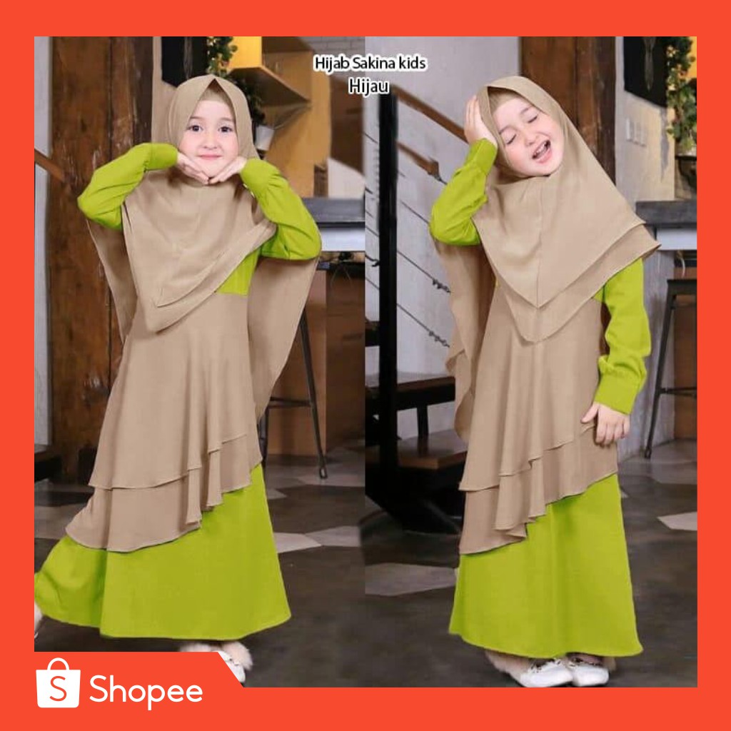 [✅ORI] Gamis Anak Perempuan 7tahun 8tahun 9tahun UMUR USIA Syari diana polka Marun/terusan dress mus