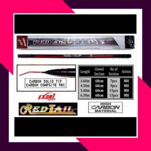JORAN TEGEK EXORI RED TAIL 450 dan 360 TERMURAH