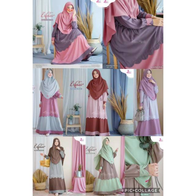 Alwa hijab zifani gamis set