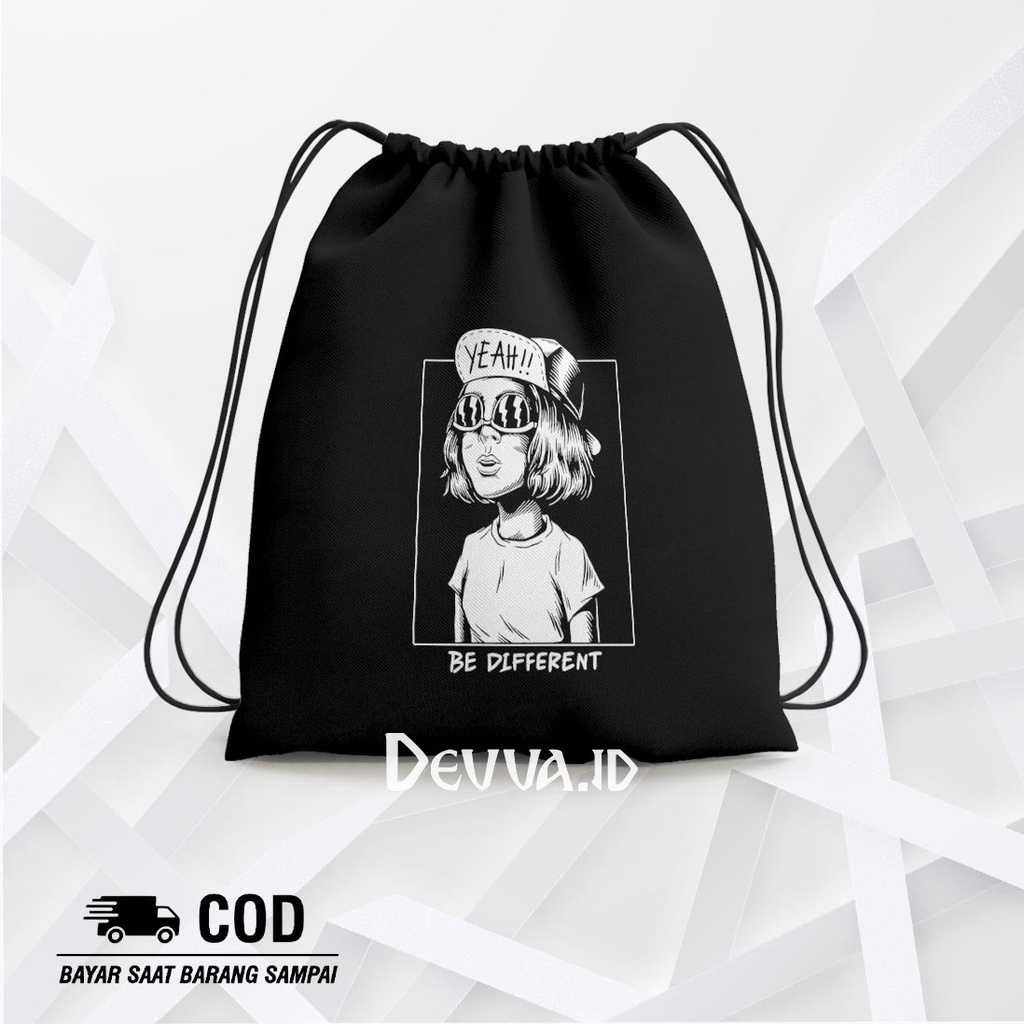 Tas Serut Be Different String Bag Bts Muat Banyak Barang Ukuran 36 X 31 Cm | Devva.Id