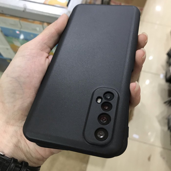 PREMIUM TPU CASE MATTE BLACK LENS CAMERA PROTECTOR FOR REALME 7