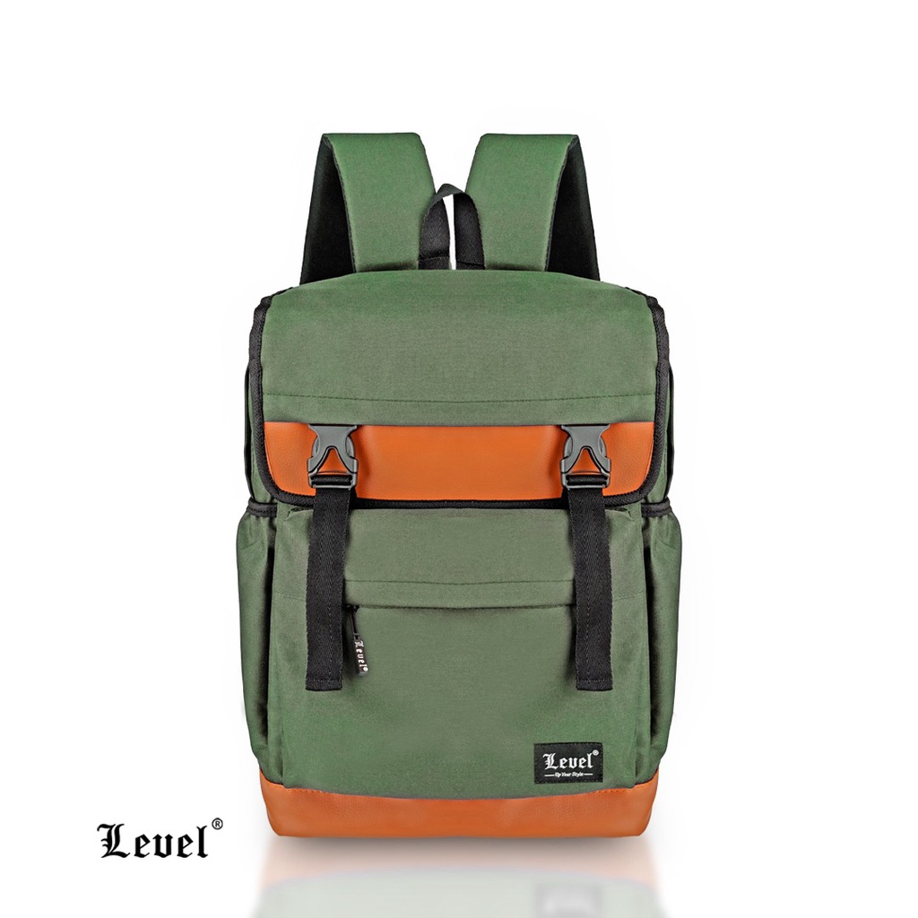 Fashionstoreku Tas Ransel Level CAVE Backpack Wanita Pria Tas Sekolah/Kuliah/Laptop