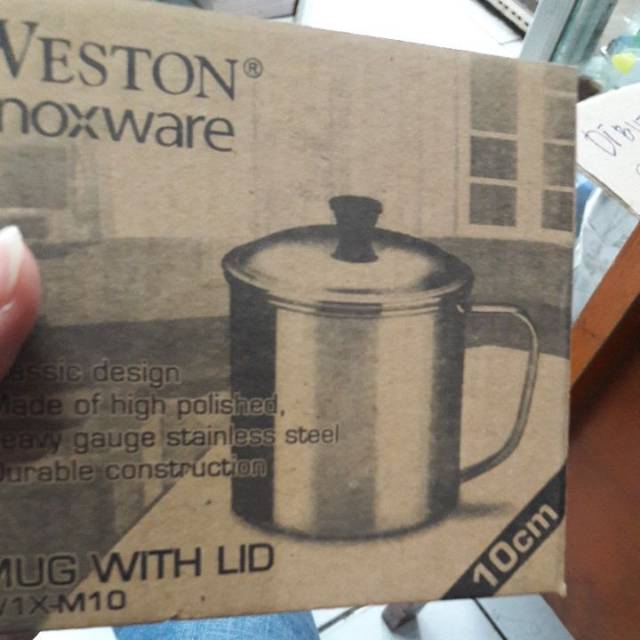 Mug stainless weston 10cm foodgrade quality