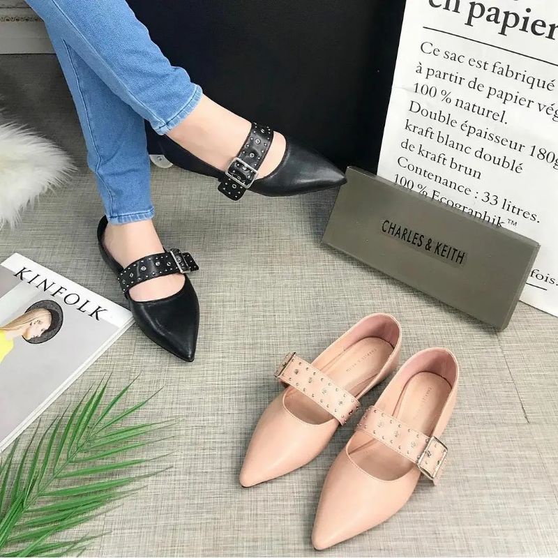 Sepatu Flatshoes Wanita CK3388 Sepatu Flat - sandal Import - Sandal kerja wanita