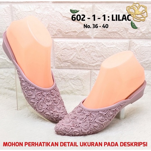 SENDAL WANITA BALANCE 602 1 ORIGINAL SANDAL SLOP MOTIF BUNGA MAWAR JELLY LENTUR ANTI SLIP