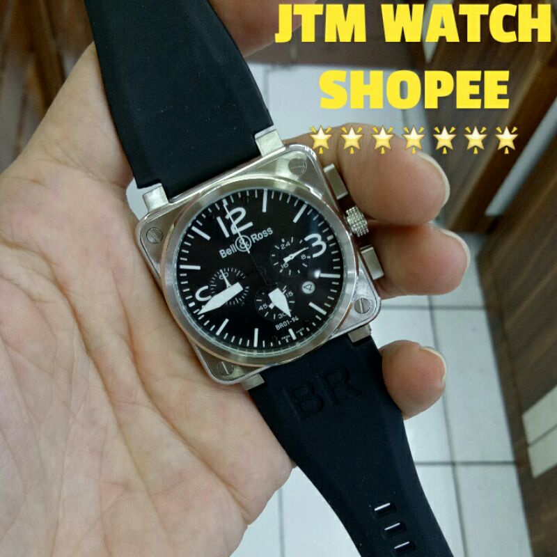 JAM TANGAN PRIA BELL AND ROSS BR01-94 CHRONOGRAPH SUPER PREMIUM AAA