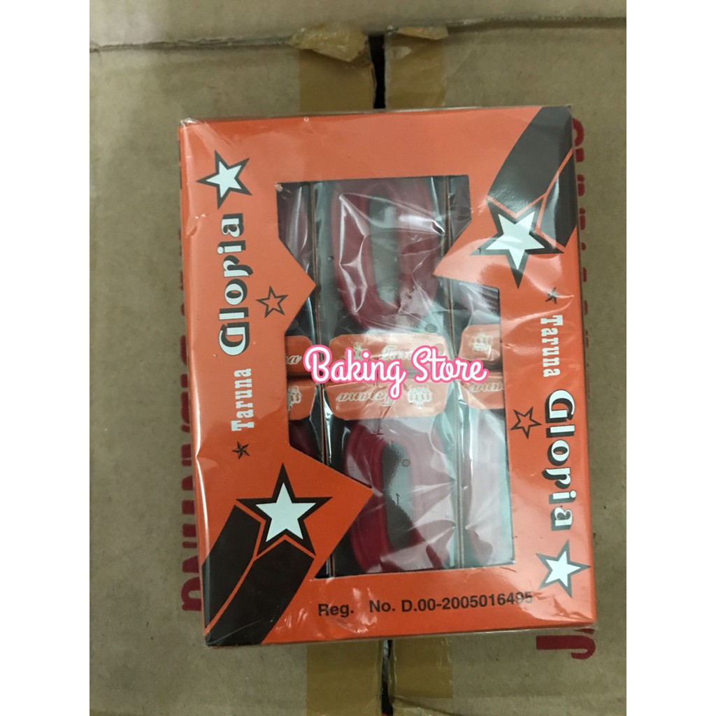 Lilin Lilin Angka Merah Gloria 0-9 isi 12pc