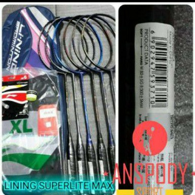 RAKET BADMINTON LINING SUPERLITE MAX 9