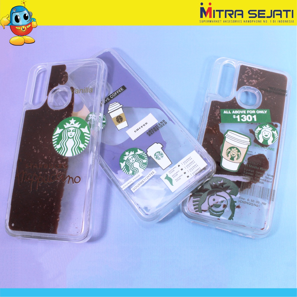 Case Casing TPU Liquid Starbucks untuk Realme 9 PRO/9i/C20/C21Y/C31/C35