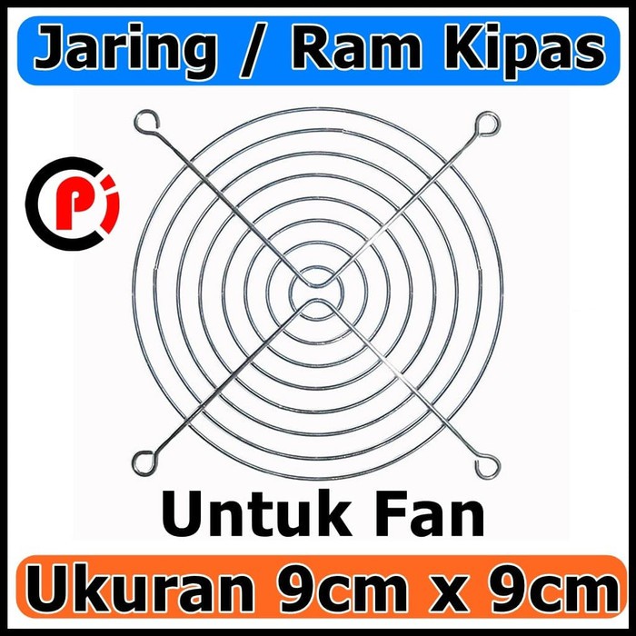 Jaring Besi Fan 9 cm DC AC ram Kipas ukuran 9cm x 9cm