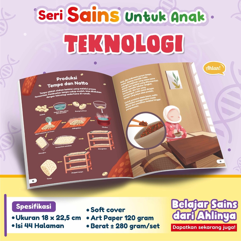 Buku Pengetahuan Anak : Paket Seri Sains untuk Anak (Penerbit Ahlan)