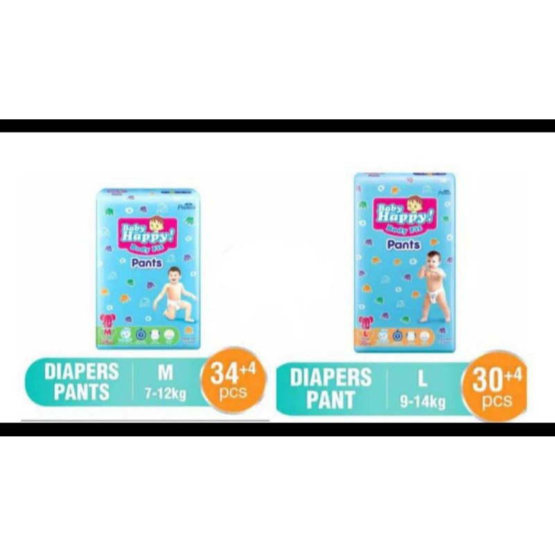 Pampers Baby Happy Pants M34 - L30, Marries, Sweety