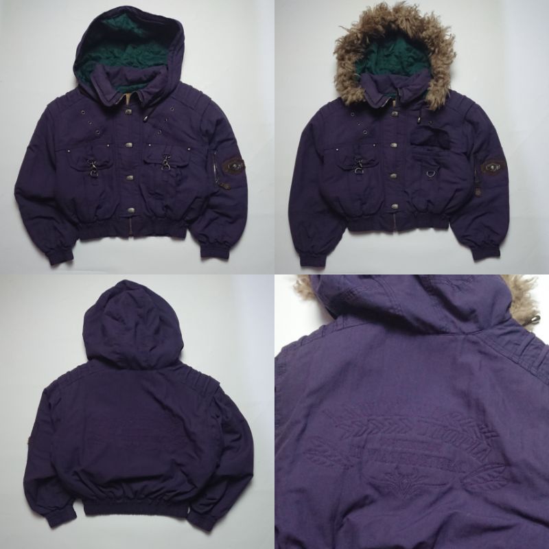 UPDATE LAGI !!!! (GRATIS ONGKIR & COD) thrift Vintage puffer brand windbreaker flight Corduroy second harrington tartan jaket second racing varsity-438 M (51x55)