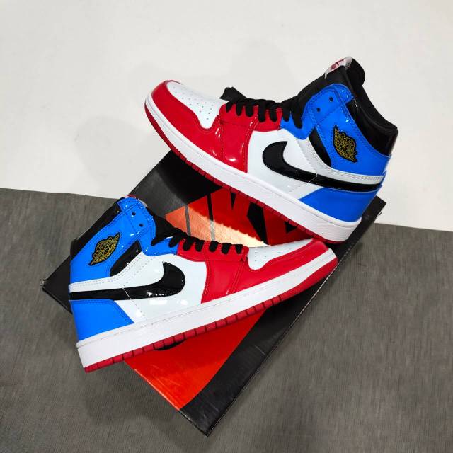 air jordan blue red and white