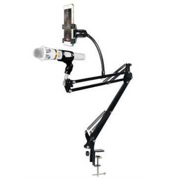 TaffSTUDIO Microphone Suspension Boom Scissor Arm with Lazypod - D6 ( Mughnii )