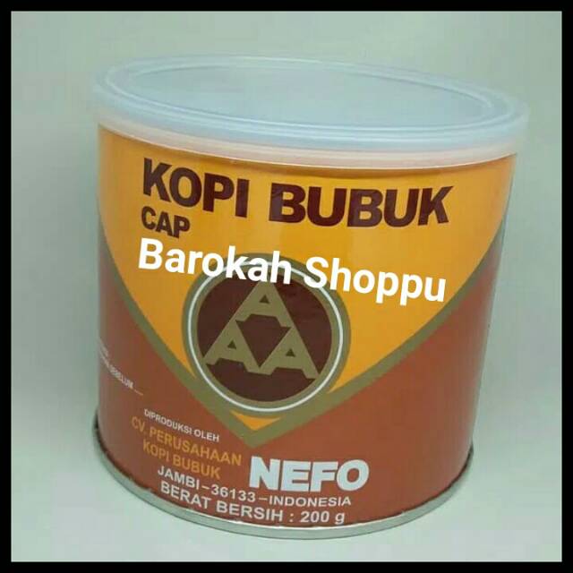 

Kopi Bubuk cap AAA Nefo Kopi Jambi Asli 200 gram