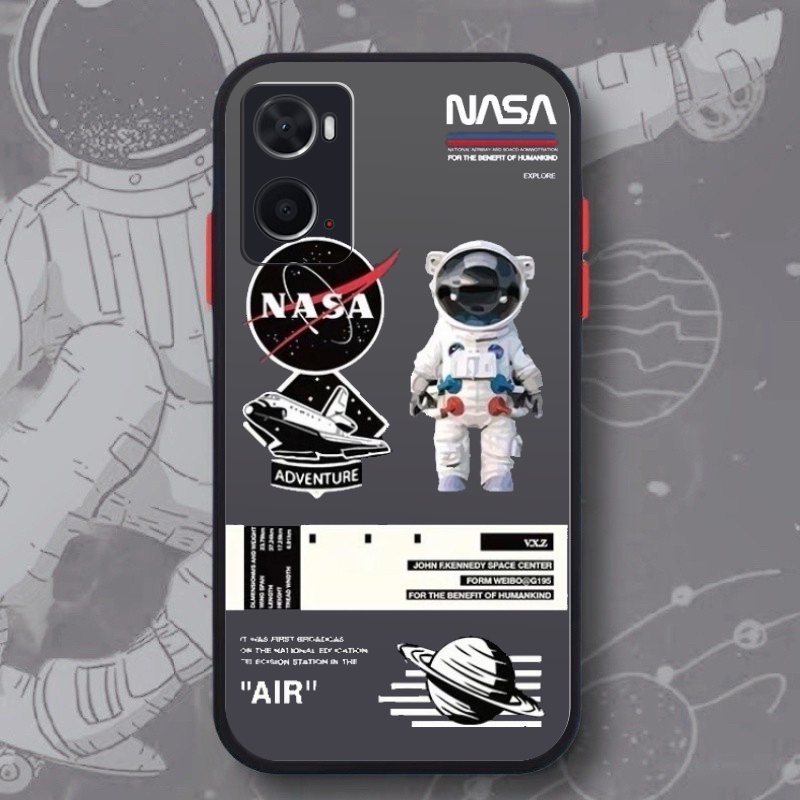 Case Oppo A36 A76 A96 Realme 9i Casing Nasa Hybrid dove candy pelindung kamera