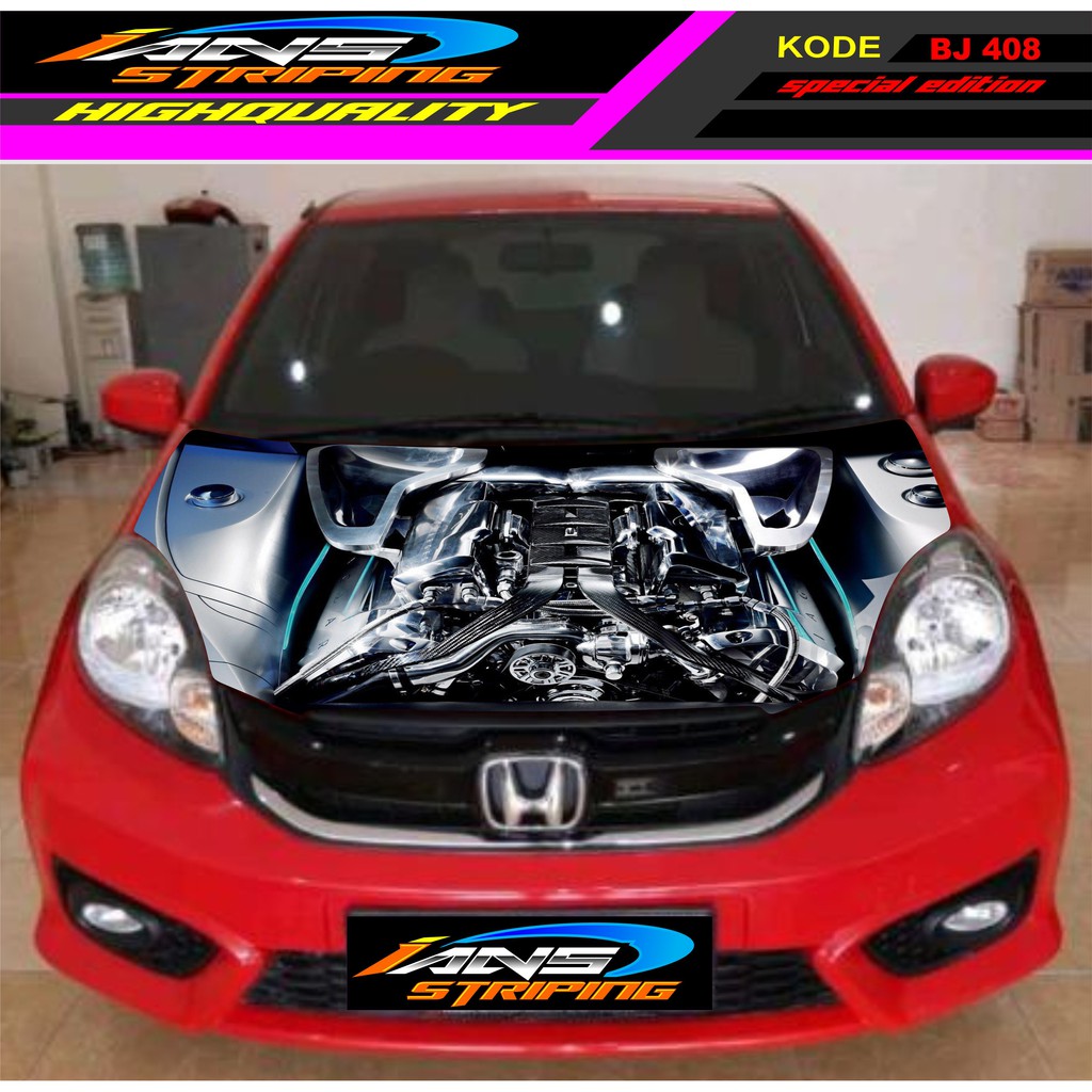 DECAL STICKER MOBIL / STCIKER KAP MOBIL BRIO, AGYA, JAZZ, AVANZA, INOVA / DECAL STIKER CUP KAP MOBIL