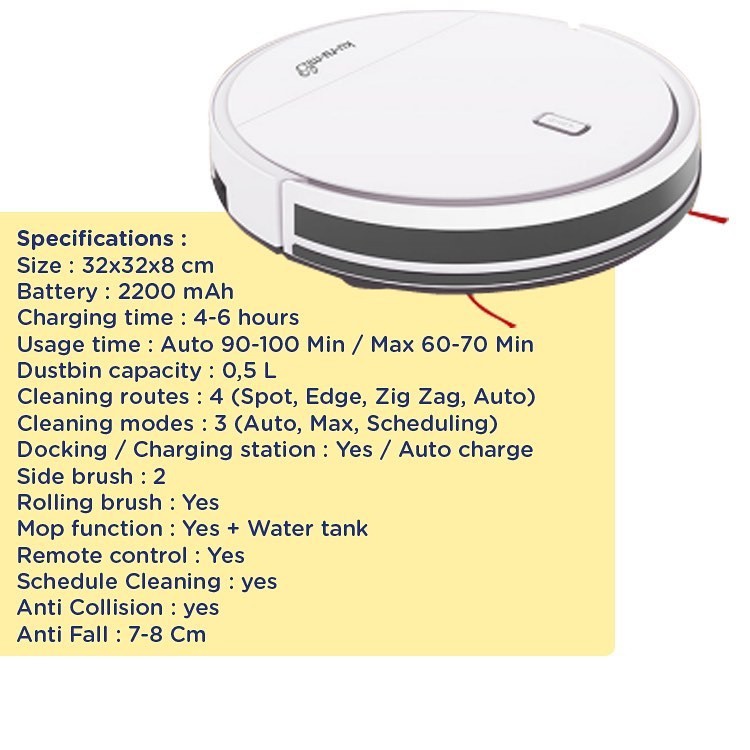 Kurumi KV 03 Robot Vacuum Cleaner