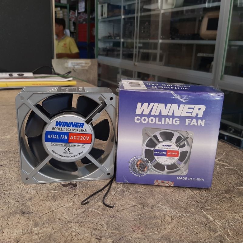 [HAEBOT] Kipas Pendingin AC Axial Cooling Fan 220VAC 8x8 8cm Winner 80x80x25mm CNC Driver 3D Printer Komputer