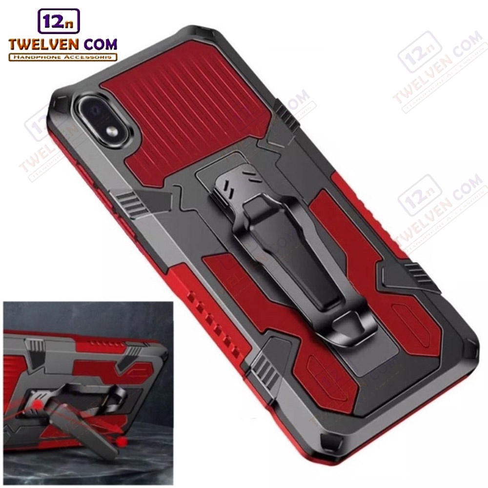 Case Shockproof Xiaomi Redmi 4a / Redmi 5a / Redmi 6 / Redmi 6a / Redmi 7a / Redmi 8 / Redmi 8a / Redmi 8a Pro / Redmi 9 / Redmi 9a / Redmi 9c / Redmi 9t / Redmi 10 / Redmi 10c - Armor Hardcase Stand Clip