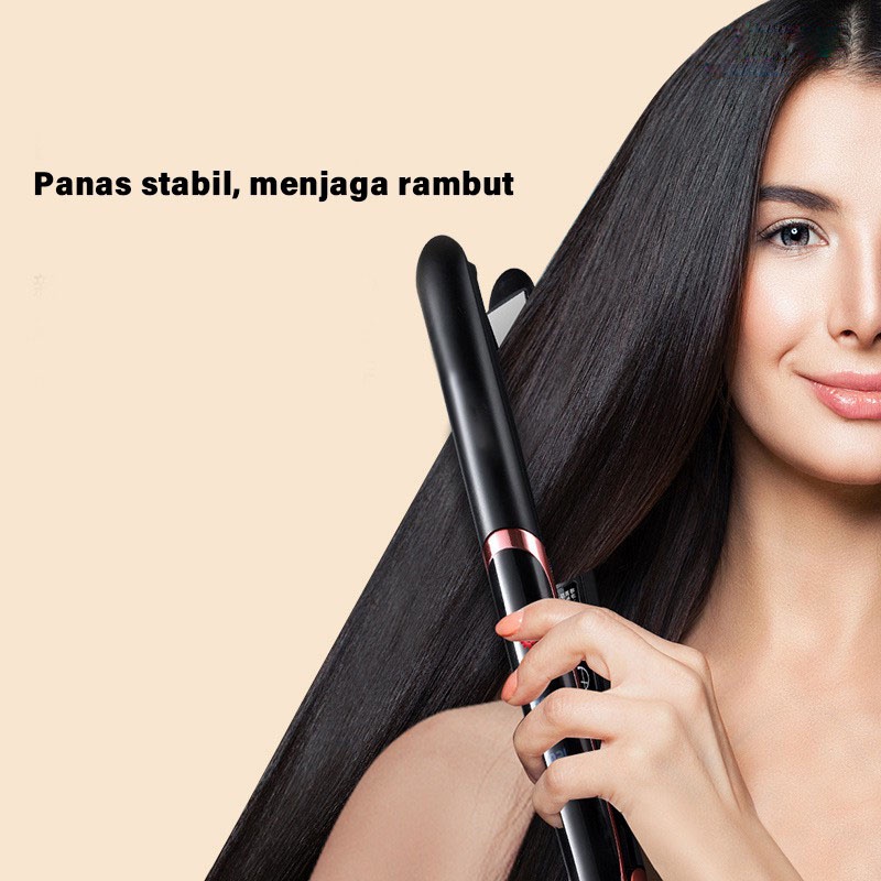 Catokan Rambut Mengeriting/Meluruskan/30 Detik Cepat Panas | Bergaransi HS-03