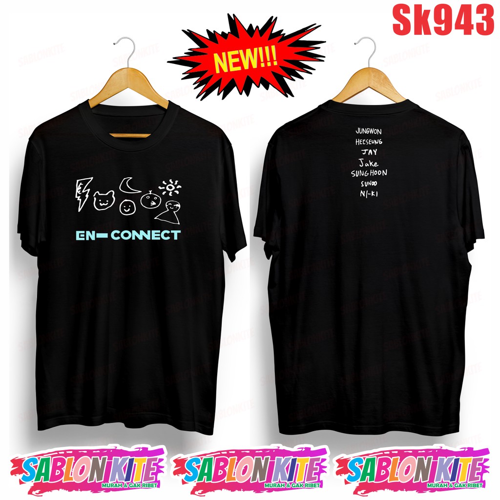 MURAH!!! KAOS EN - CONNECT SK943 UNISEX COMBED 30S