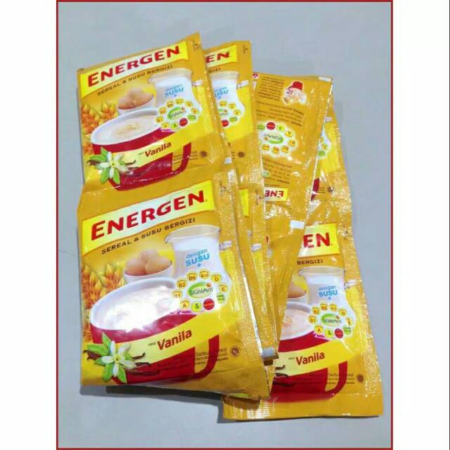 

Energen sereal Rasa vanila(per-renteng)