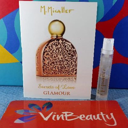 Vial Parfum OriginaL M.Micallef Secrets of Love Glamour EDP 1 ml For Unisex Murah