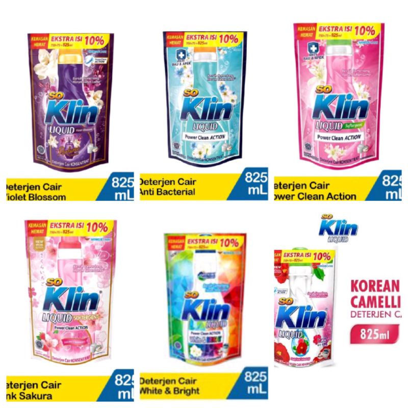 So Klin liquid 750ml/ 825ml