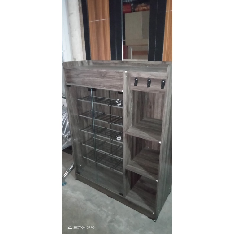 Lemari Sepatu Kaca 5 Susun dan Rak Helm Activ Spin LS 90