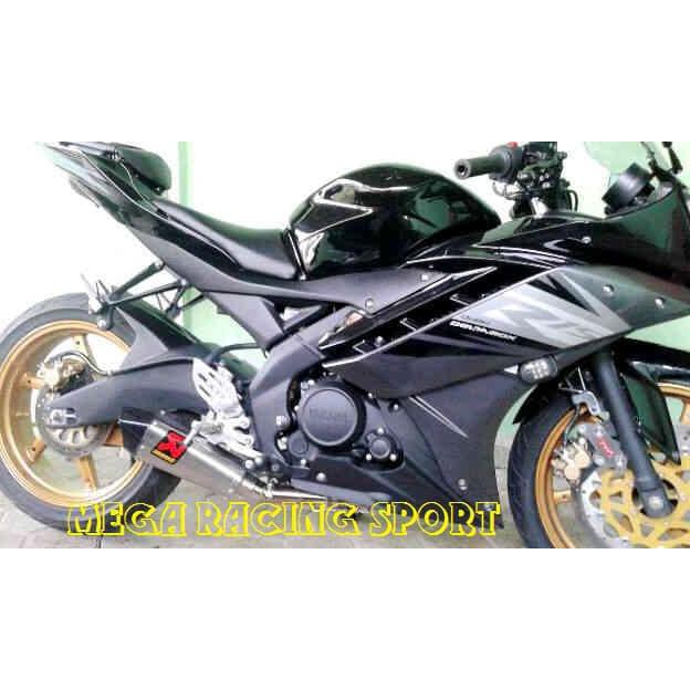 KNALPOT RACING R15 AKRAPOVIC TITANIUM UNDER MACHINE FULL SET