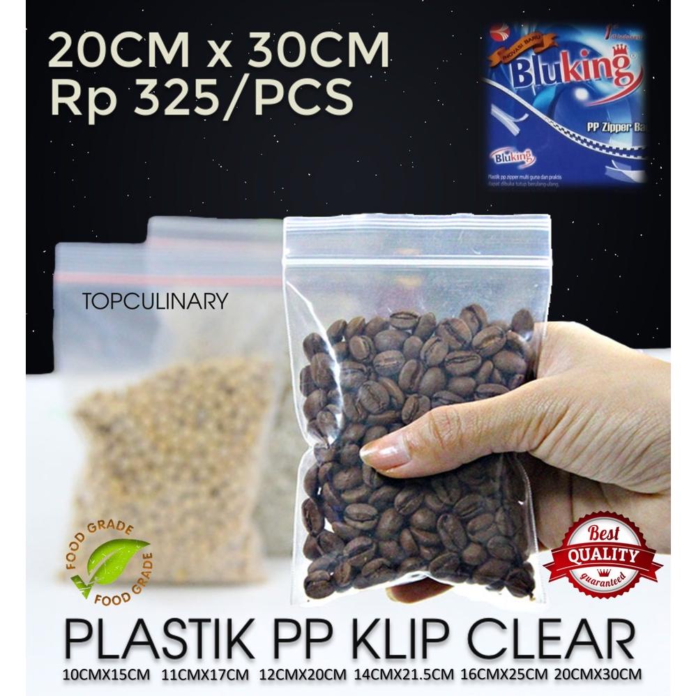 PLASTIK PP KLIP BENING ZIPPER 20X30 BLUKING TERLARISS...,,,,,
