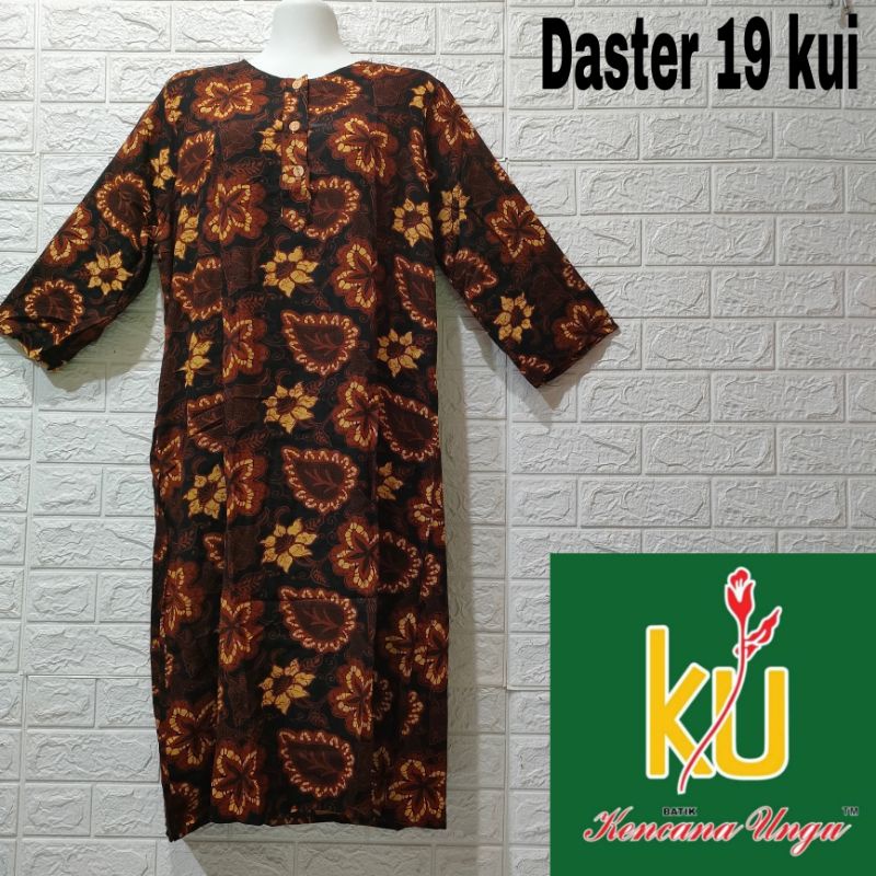 DASTER KENCANA UNGU LEBEL HIJAU LENGAN 7/8